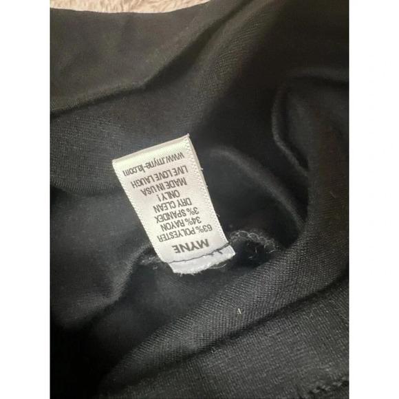 MYNE Ashley Ann Dress Cutout Ponte BodyCon DRESS Size 6 BLACK  New - Picture 10 of 13